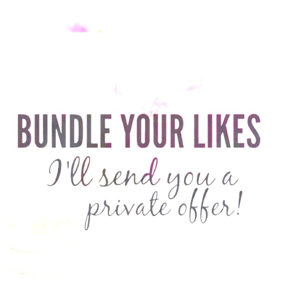 Bundles your likes and save more!! 😊🎉